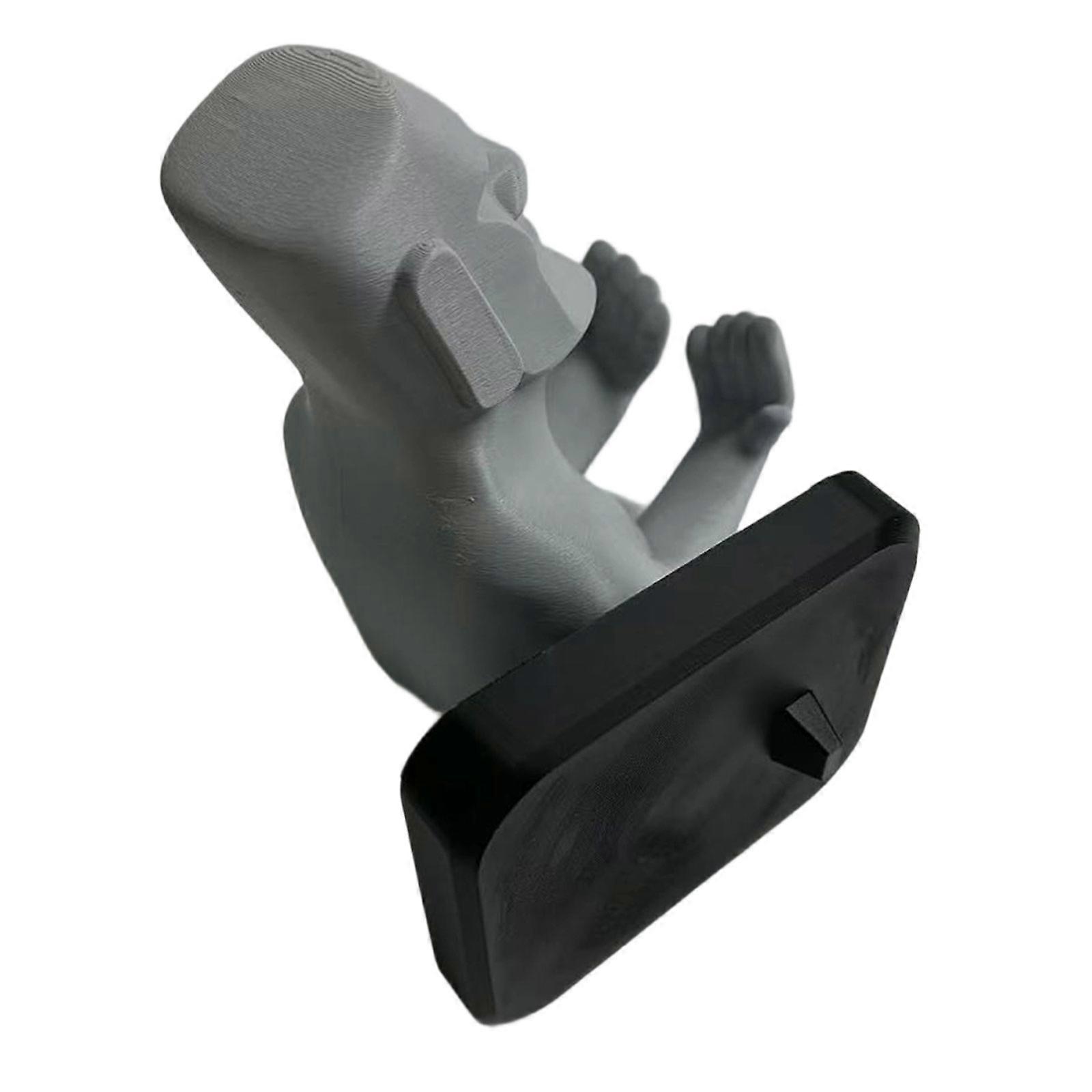 Artistic Phone Holder Gaming Controller Shelf Home Decors Easters Island Sculpture Multifunctional Stand For Desk Tablet Multicolor