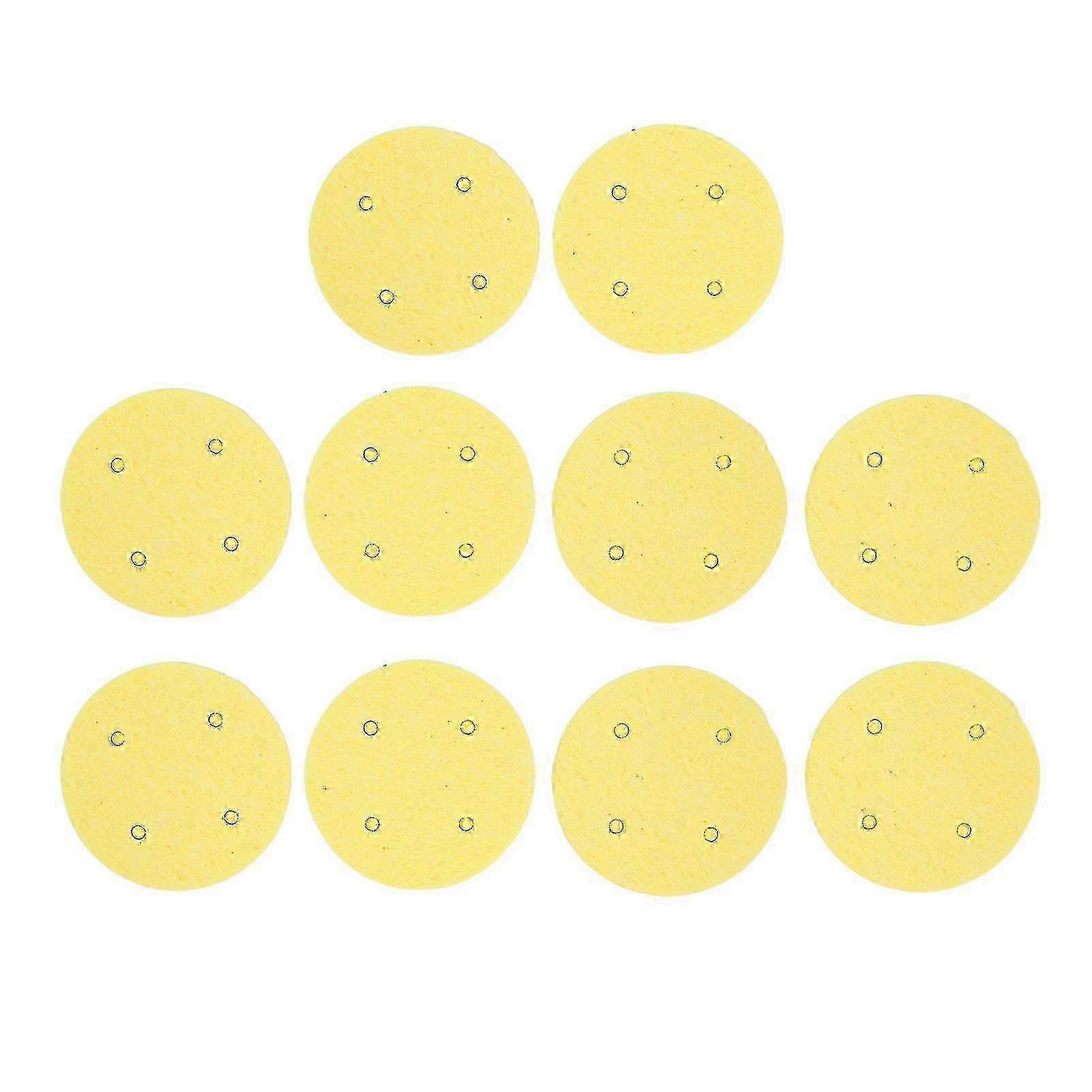 10pcs 60mm EMS Electrodes Conductive Sponge Pads, Reusable Replacement for Electrotherapy Devices