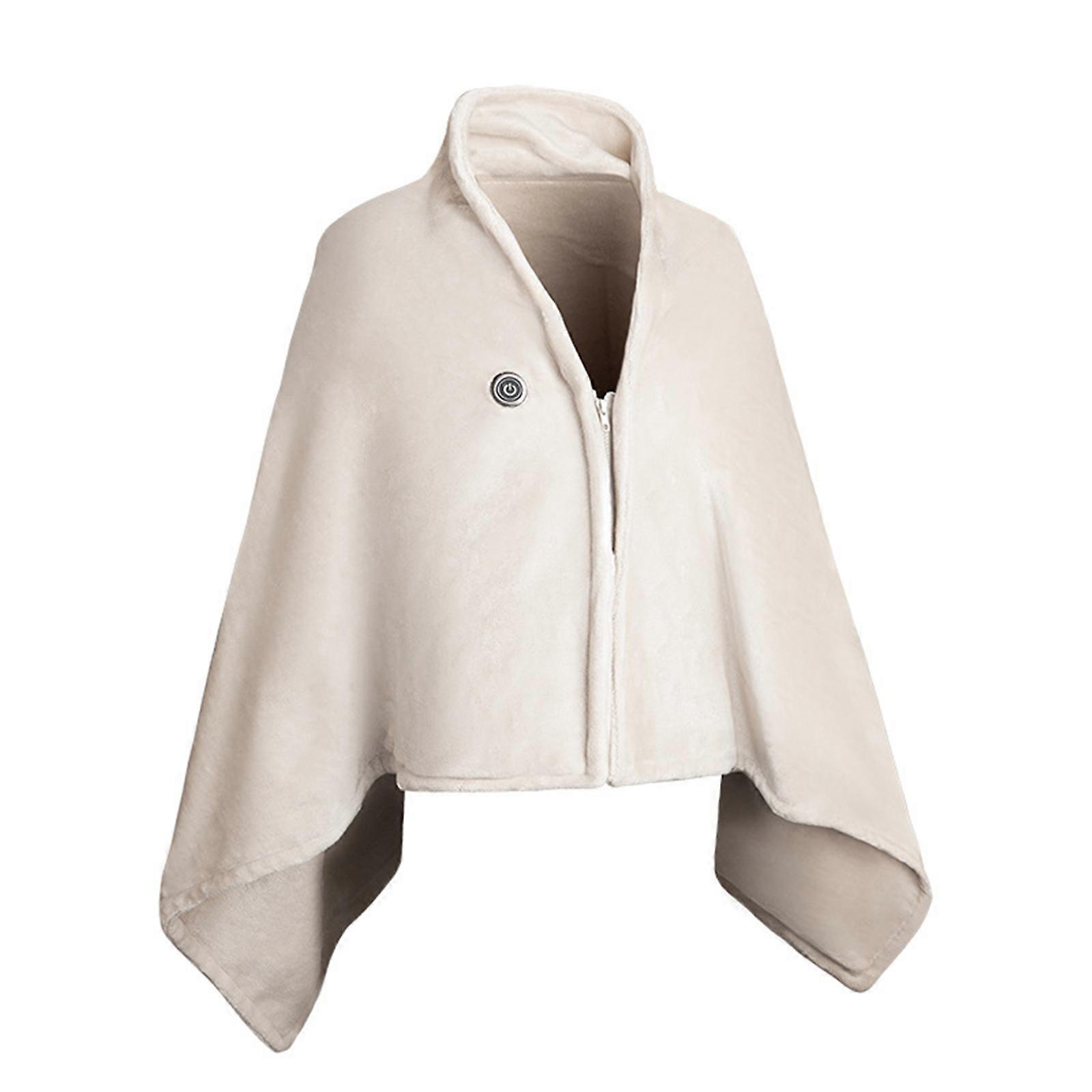 USB Powered Heated Blanket Wrap With 9 Zone Heating Modifiable Thermoregulation For Telecommute  Beige