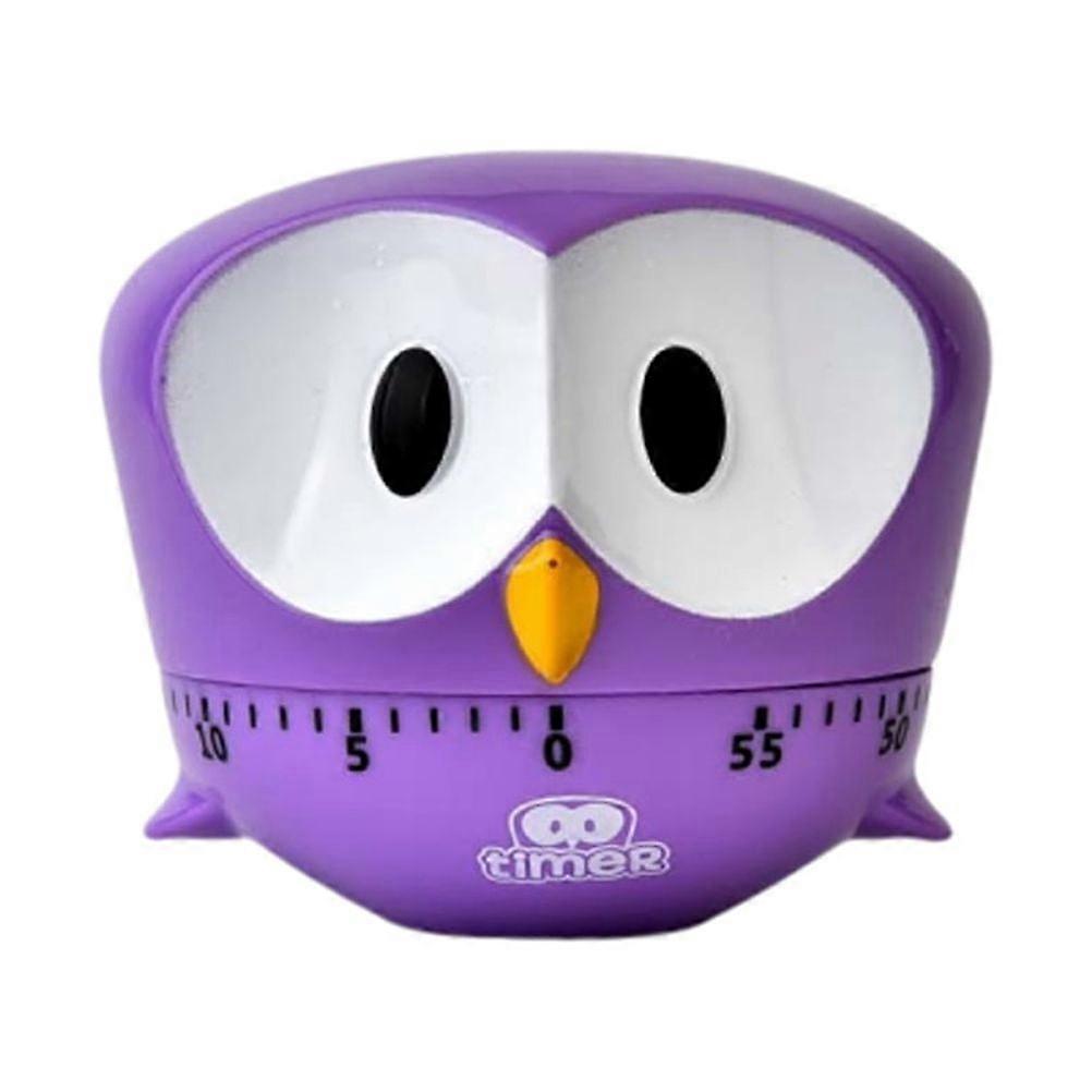 Eease Cartoon Kitchen Timer Clock Alarm Manual Timer Purple