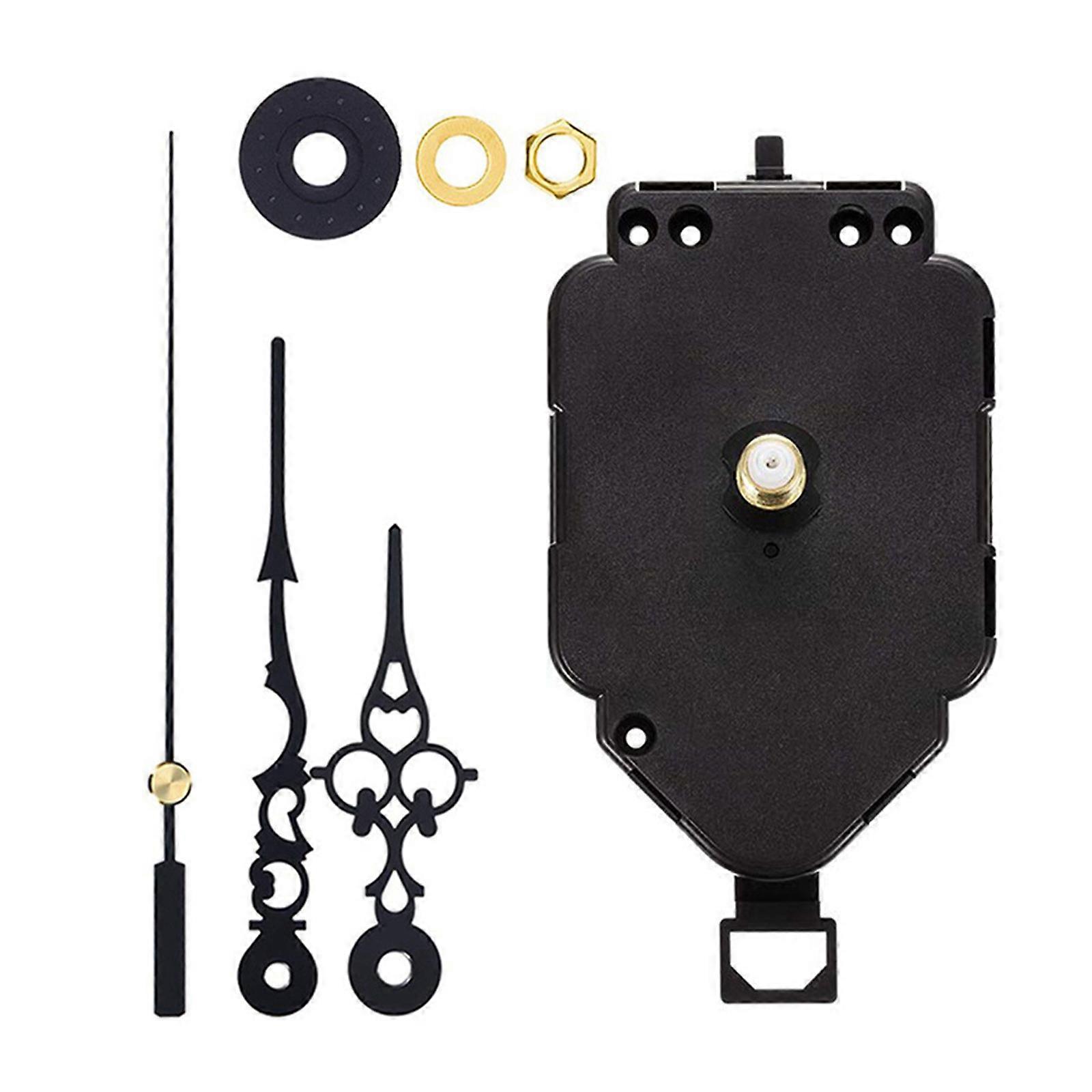 Decorative Crystal Oscillate Mechanism Quiet Action Easy Installation Thin Permanent Clock Engine Multicolor