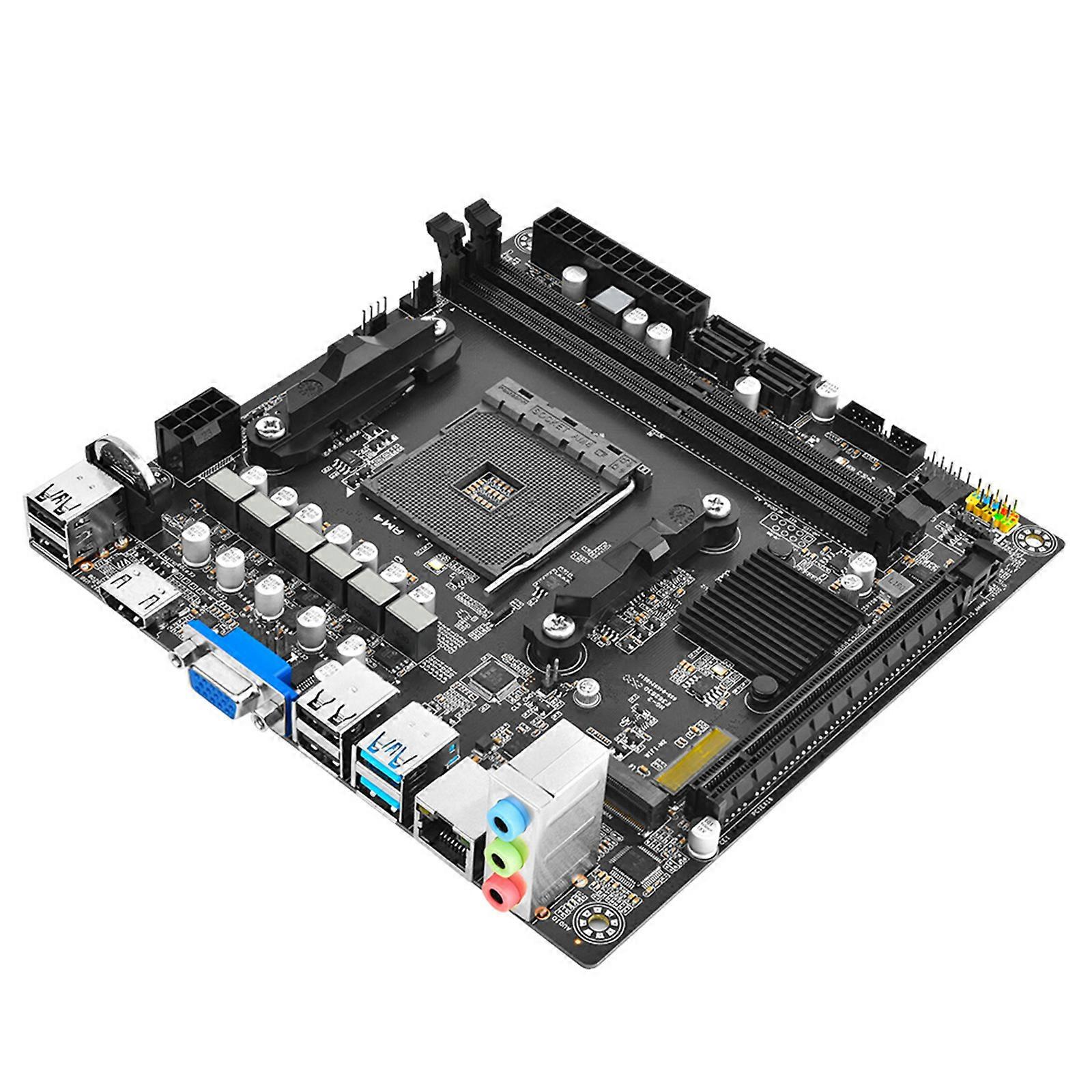 B350 Mini ITX AM4 Mainboard Supports Processors DDR4 3200MHz M.2 NVMe PCIe3.0 Gaming PC Build Multicolor