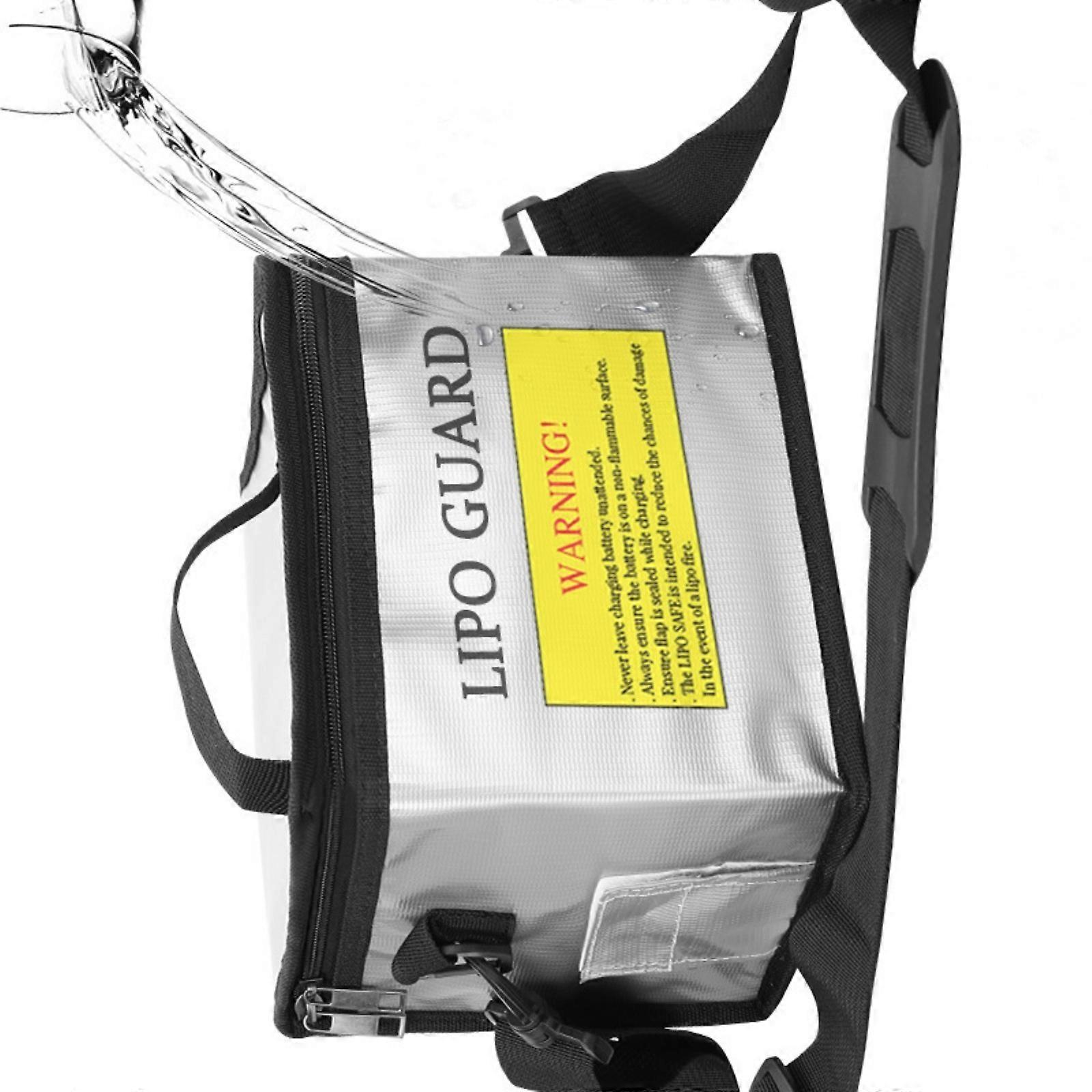 Fireproof Battery Storage Bag Thicken Layer Fire Resistant Lightweight Design With Smooth Zippers For Drones Multicolor