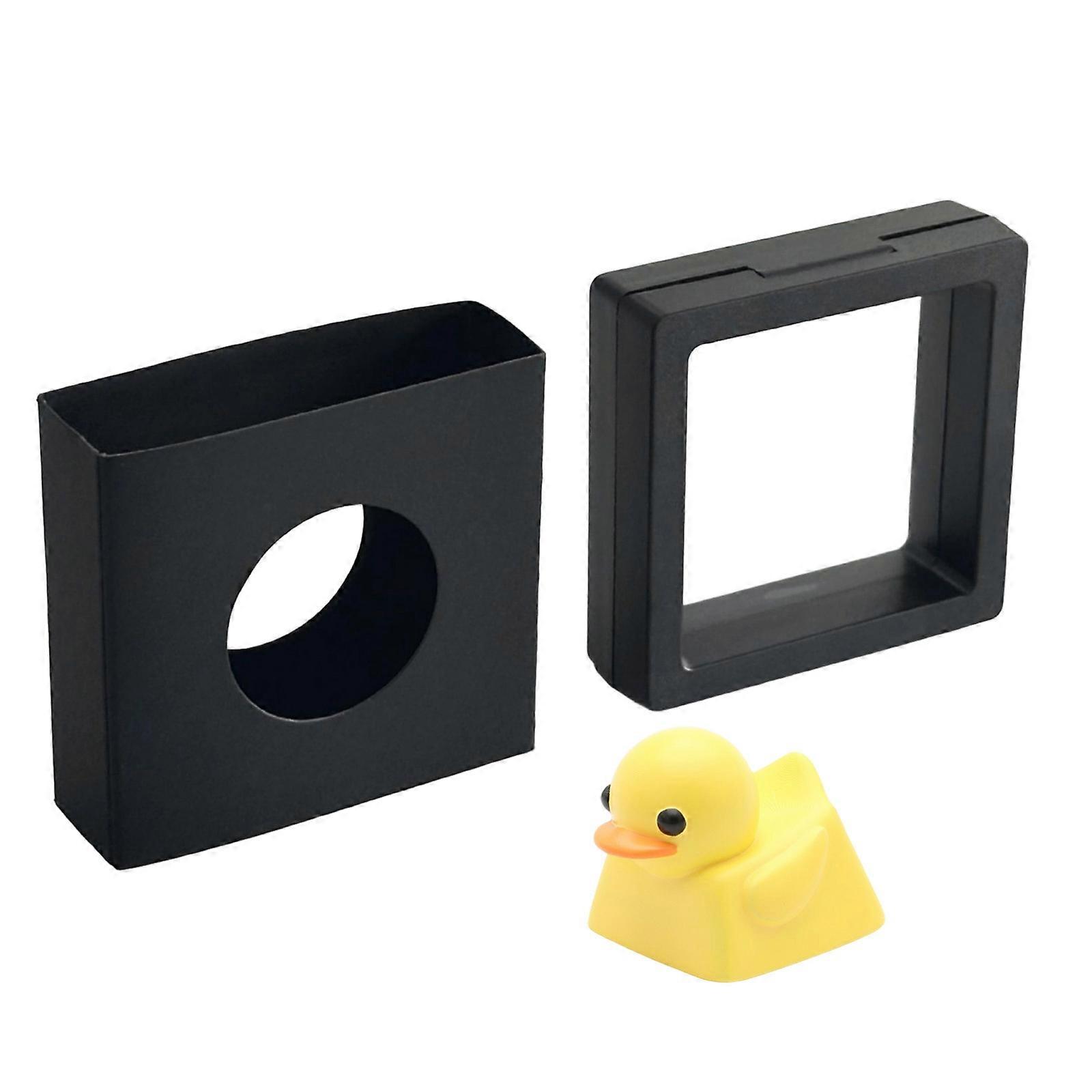 Artistic 3D Duck Keycap ESC Resin Keycaps for Standard Keyboards Creative Typing Experience  Yellow