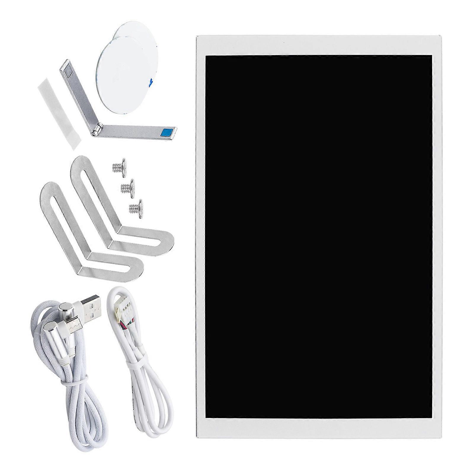 8inch IPSs Secondary Display Aluminum Alloys Case USB Type C Plugs Play Computer Monitor Card Support  White