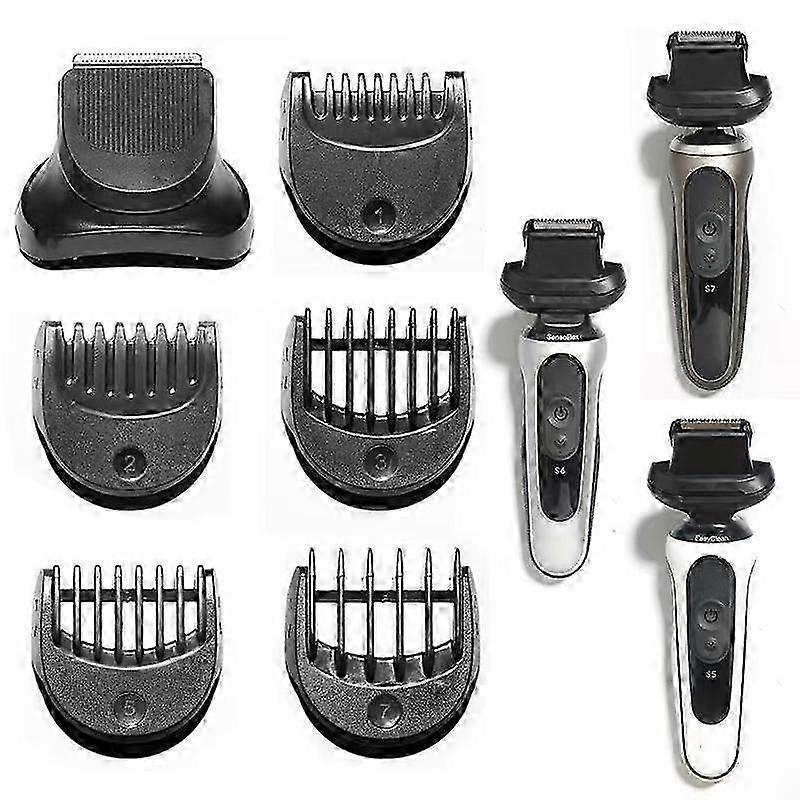25-26 For Braun Series 5/6/7 Shaver Replacement Trimmer Attachment Kit With 5 Guiding Combs