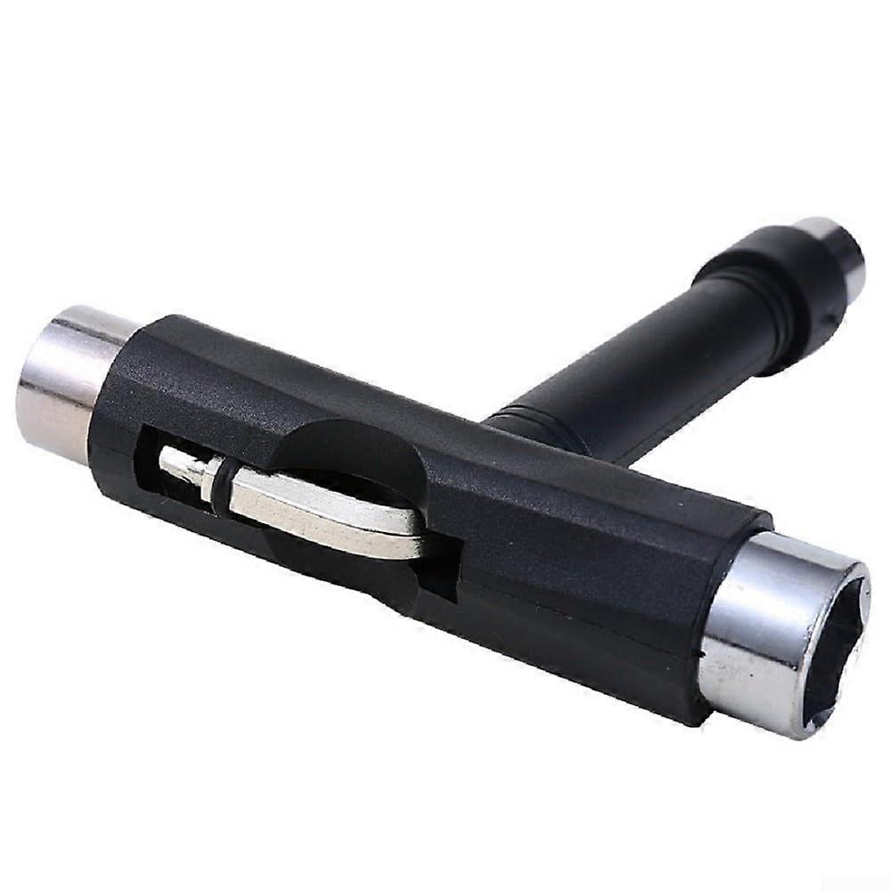 Skateboard T Tool Wrench for Adjusting Trucks Wheels Base Plates, Durable Steel ABS for Longboard