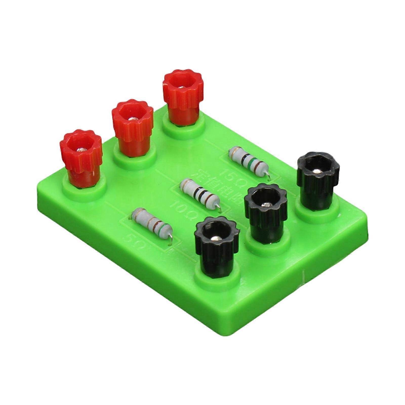 STEM Learning Toy Physical Fixed Resistance 5/10/15 Ohm Physical Experiment Equipment Physics Teaching Aids Multicolor