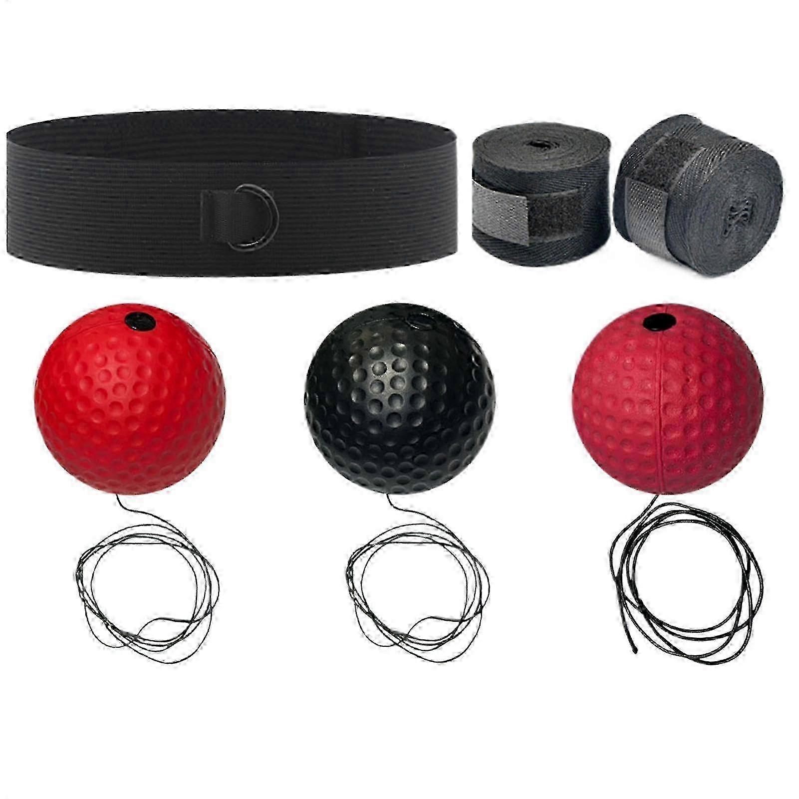 Reflex Ball Box for with Adjustable Headband Training Device to Improve Reflexes, Hand Eye Coordination, Boxing Equipment for Beginners I