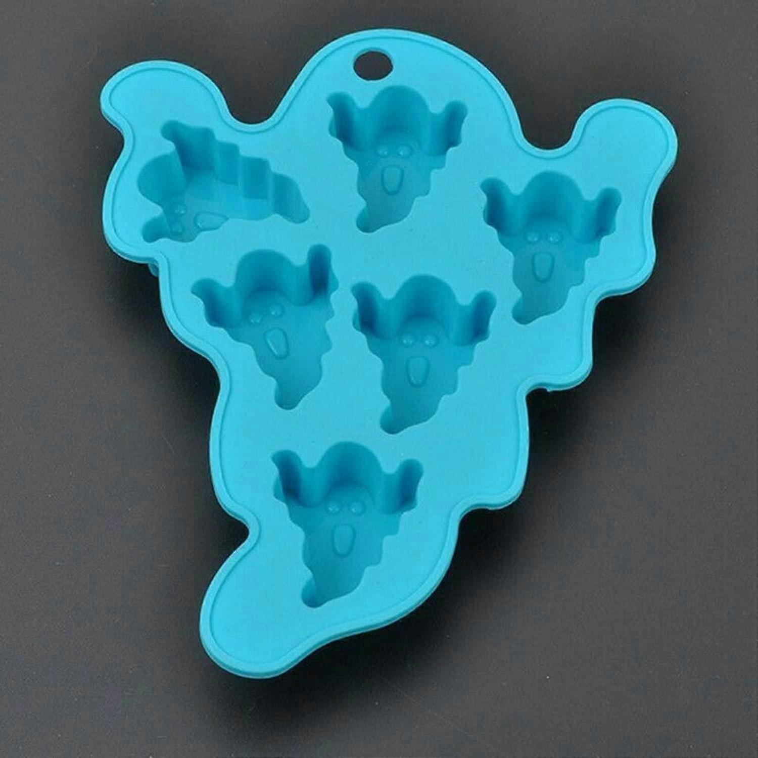 Halloween Silicone Ghost Mold Tray for Chocolate Candy Cake Decorating DIY Baking