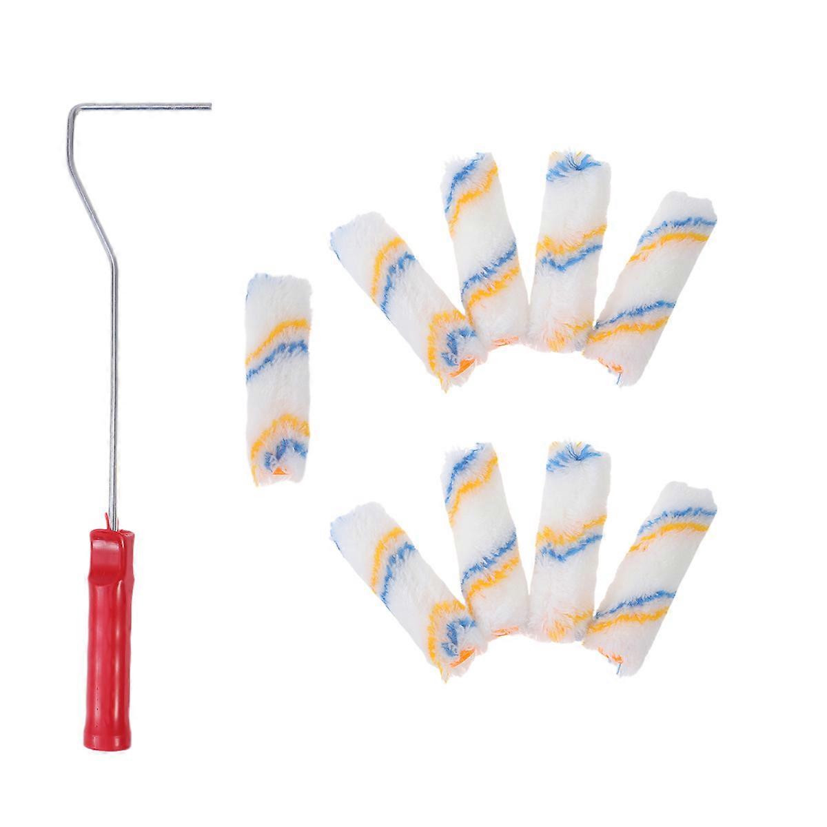 Wall Repair Tools Paint Roller Brush for Wall Use 10Pcs Mixed Handle Colors