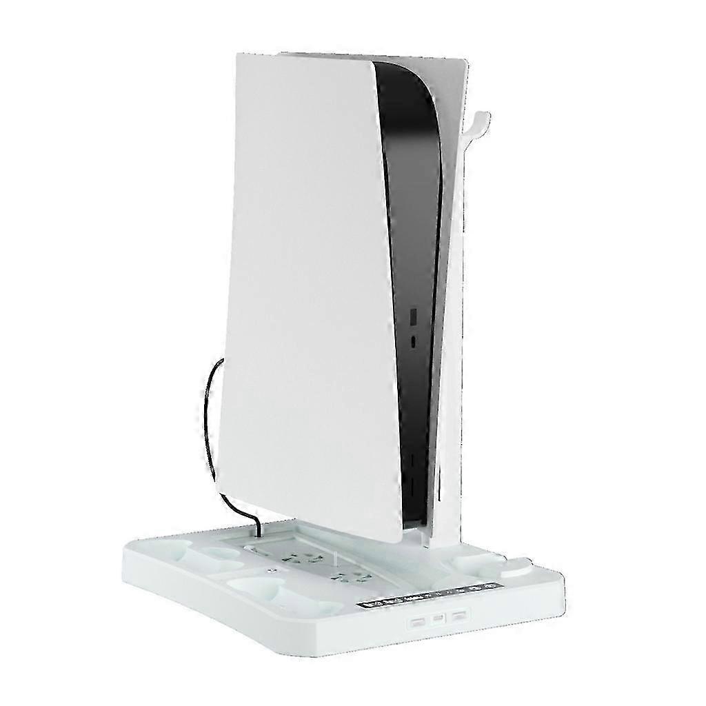 Multifunctional Host Cooler Bracket Dock for PS5 Console Game Controller Charger Bracket Game Disc Headset Storage Shelf