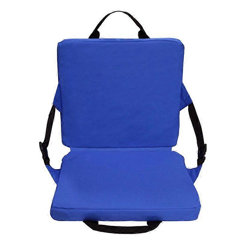 Outdoor Folding Chair Square Cushion Beach with Backrest Camping