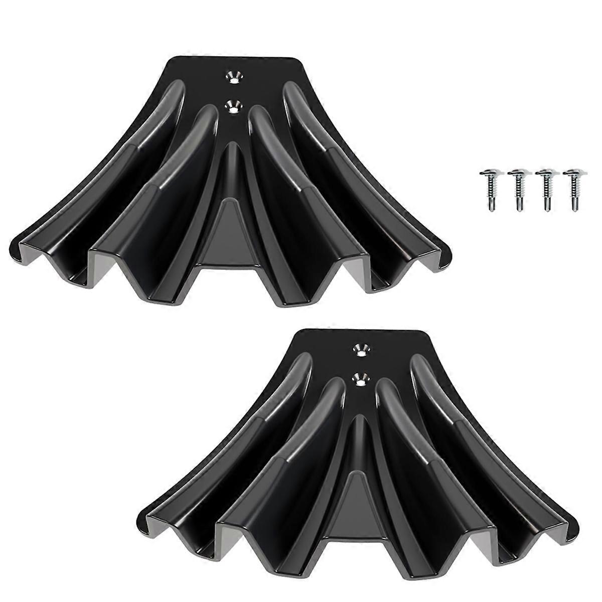 2PCS Gutter Downspout Diverter, Gutter Downspout Extensions for Rainwater Dispersal, Rain Gutter Disperser Black
