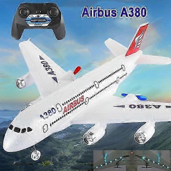 RC Airplane Toy Airbus A380 2.4G Fixed-Wing Remote Control for Boys