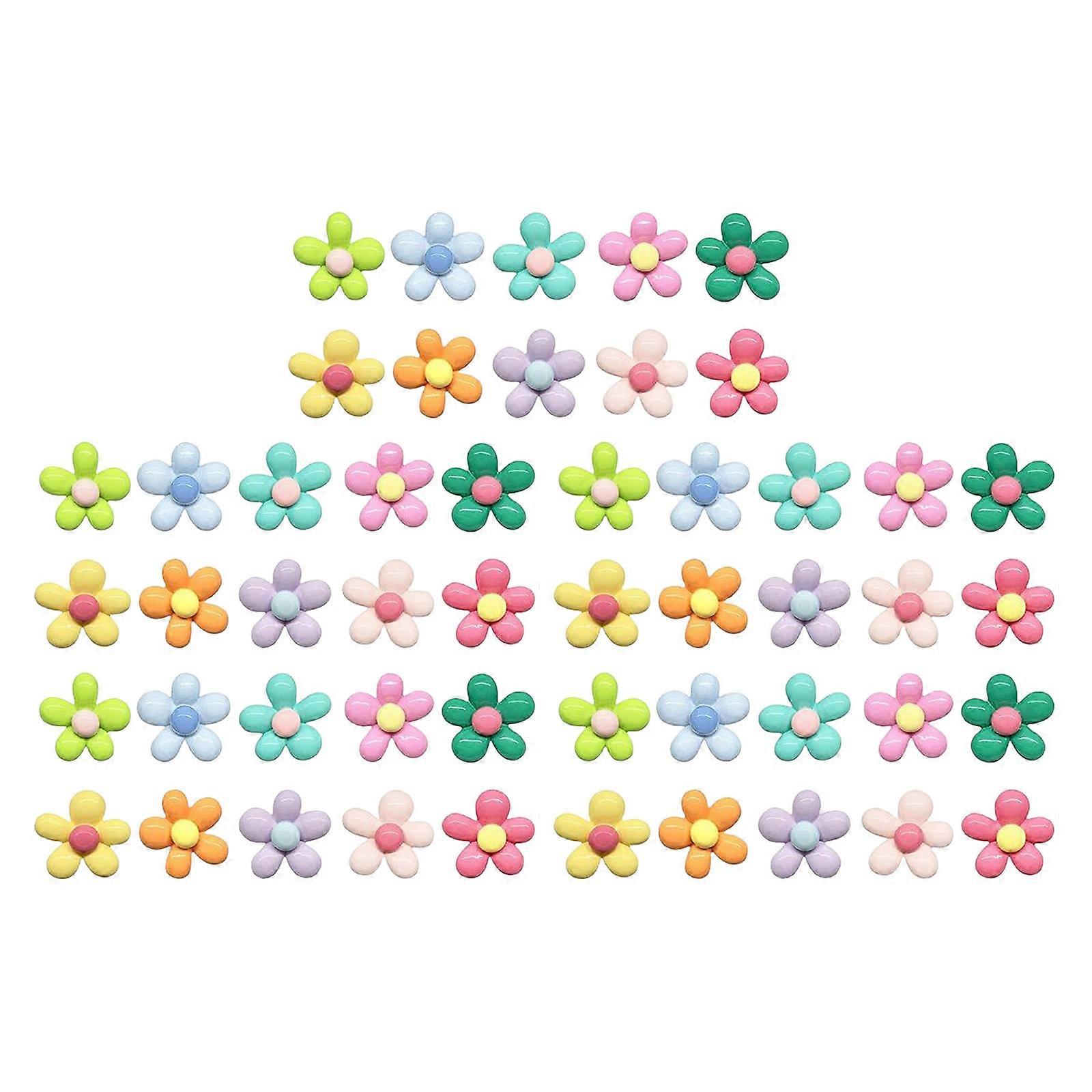 Pack of Plant Theme Thumbtacks Safe Design Push Pins Set with Storage Box for Wall Decorations School and Office Use Multicolor