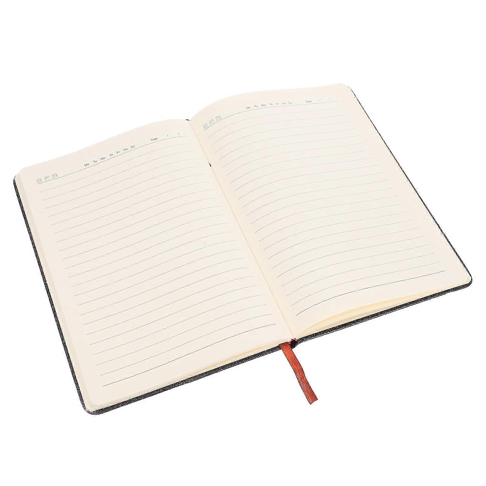 Hardcover Glittery Journal for School Projects with Elastic Band Notebook