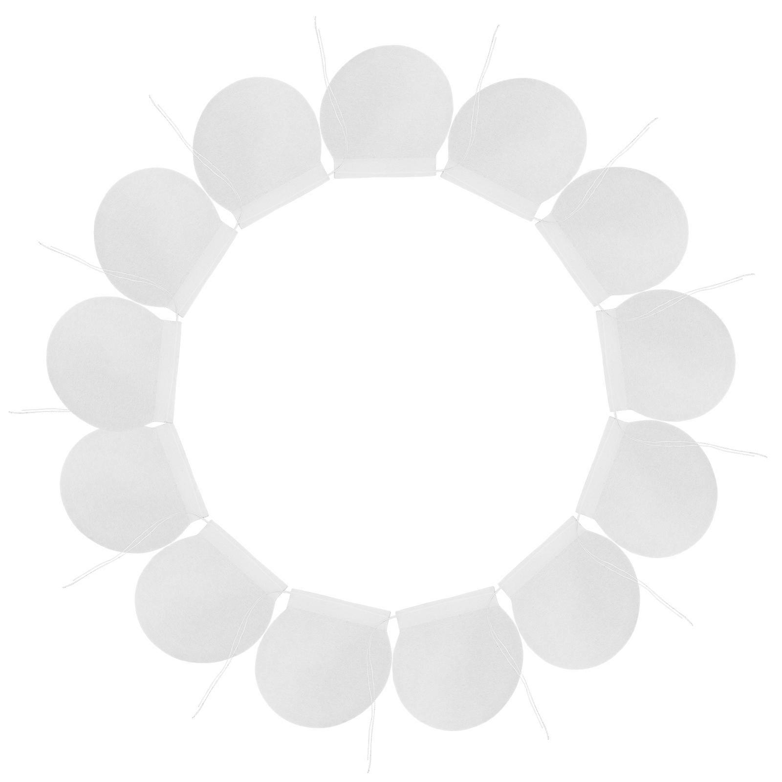 100Pcs Disposable Drawstring Tea Bags for Brewing Round Filter Bags