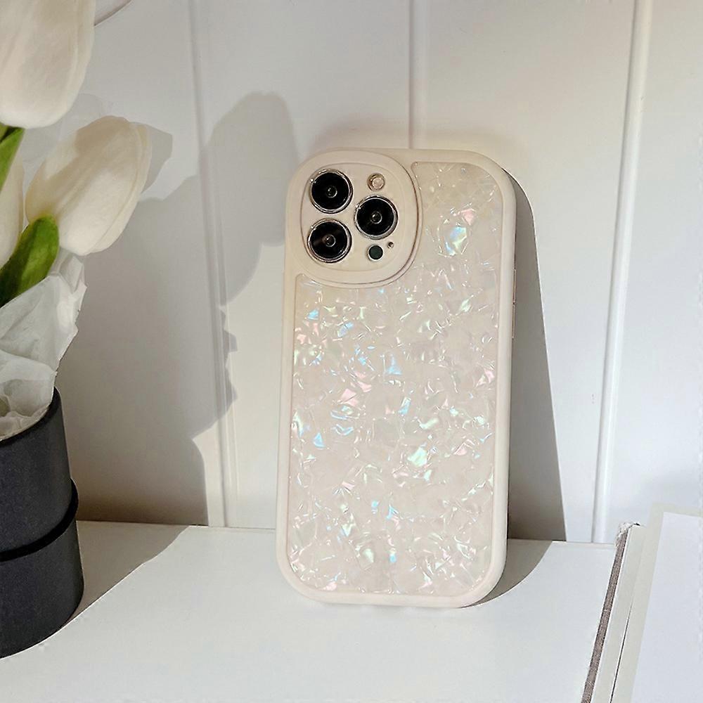 For iPhone 14 Pro Max TPU Case with Shell Pattern Shockproof Phone Back Cover