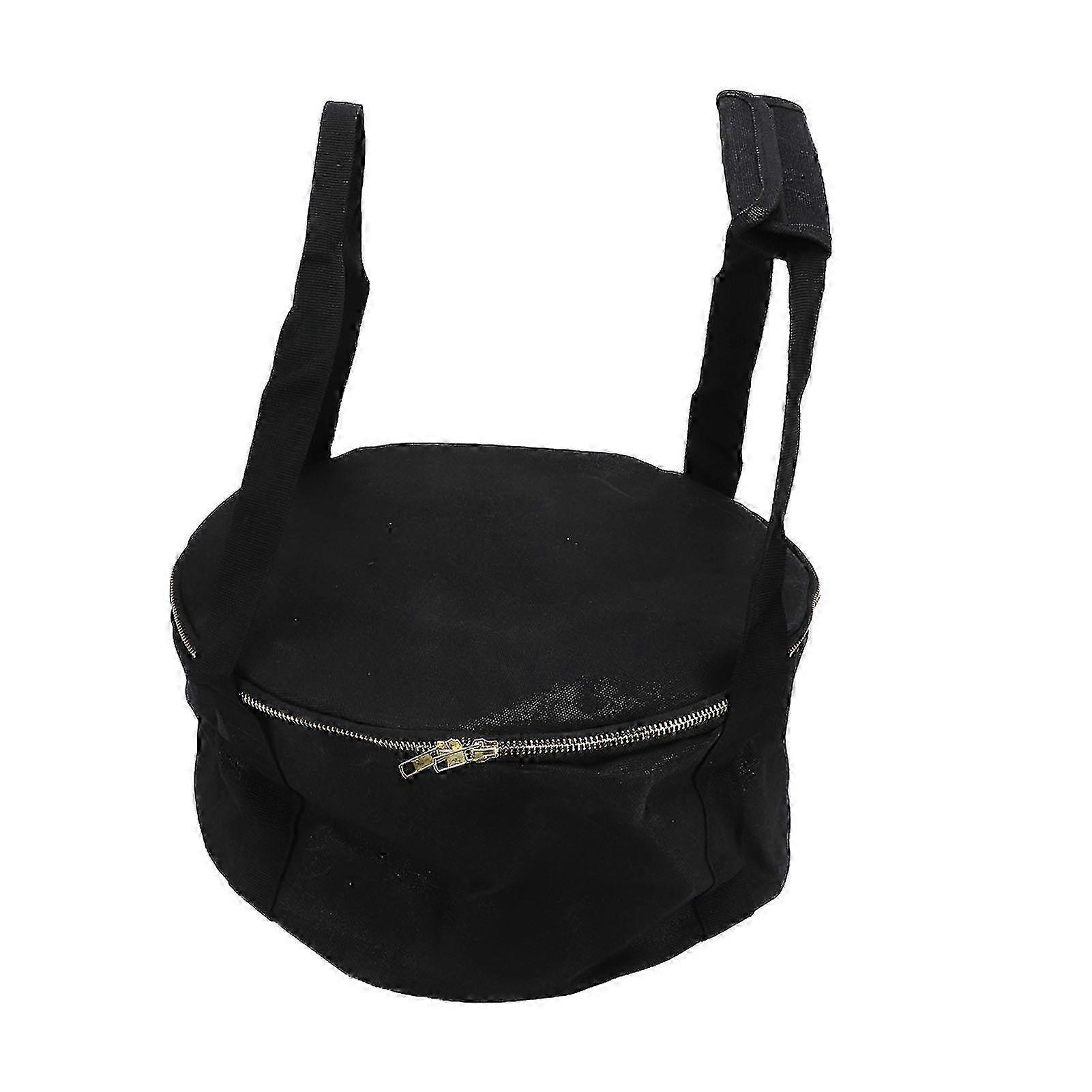 Storage Bag Dustproof Canvas Zipper Cooker Frying Pan Tableware Storage Bag for Camping 25-26S