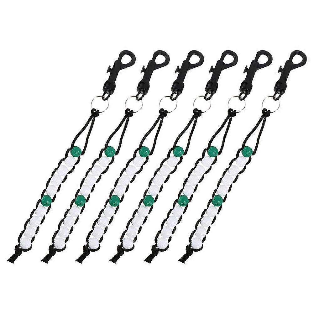 Golf Score Counter Lightweight Plastic for Beginners 6Pcs