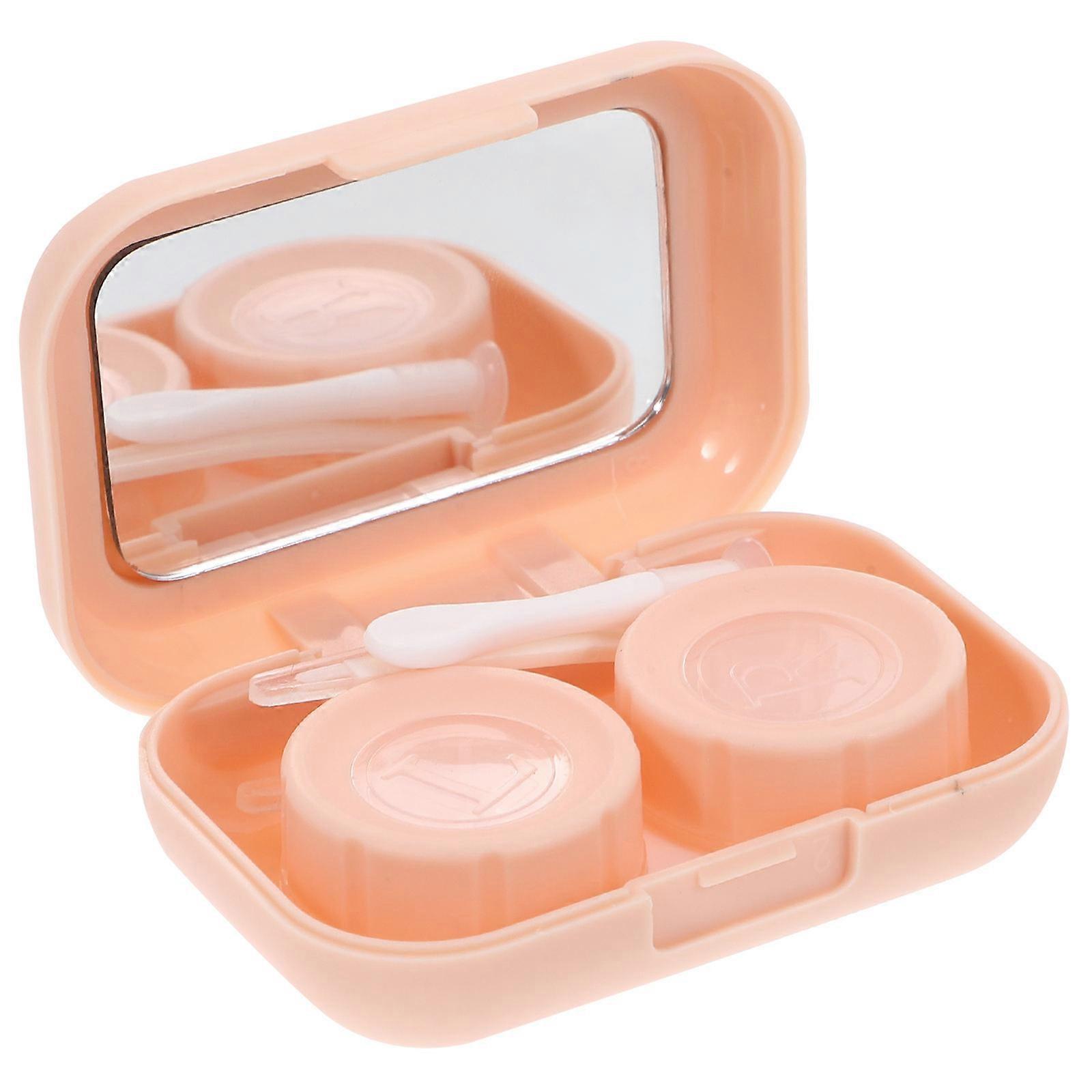 Contacts Case Portable Lens Holder for Storage 1Set Light ABS