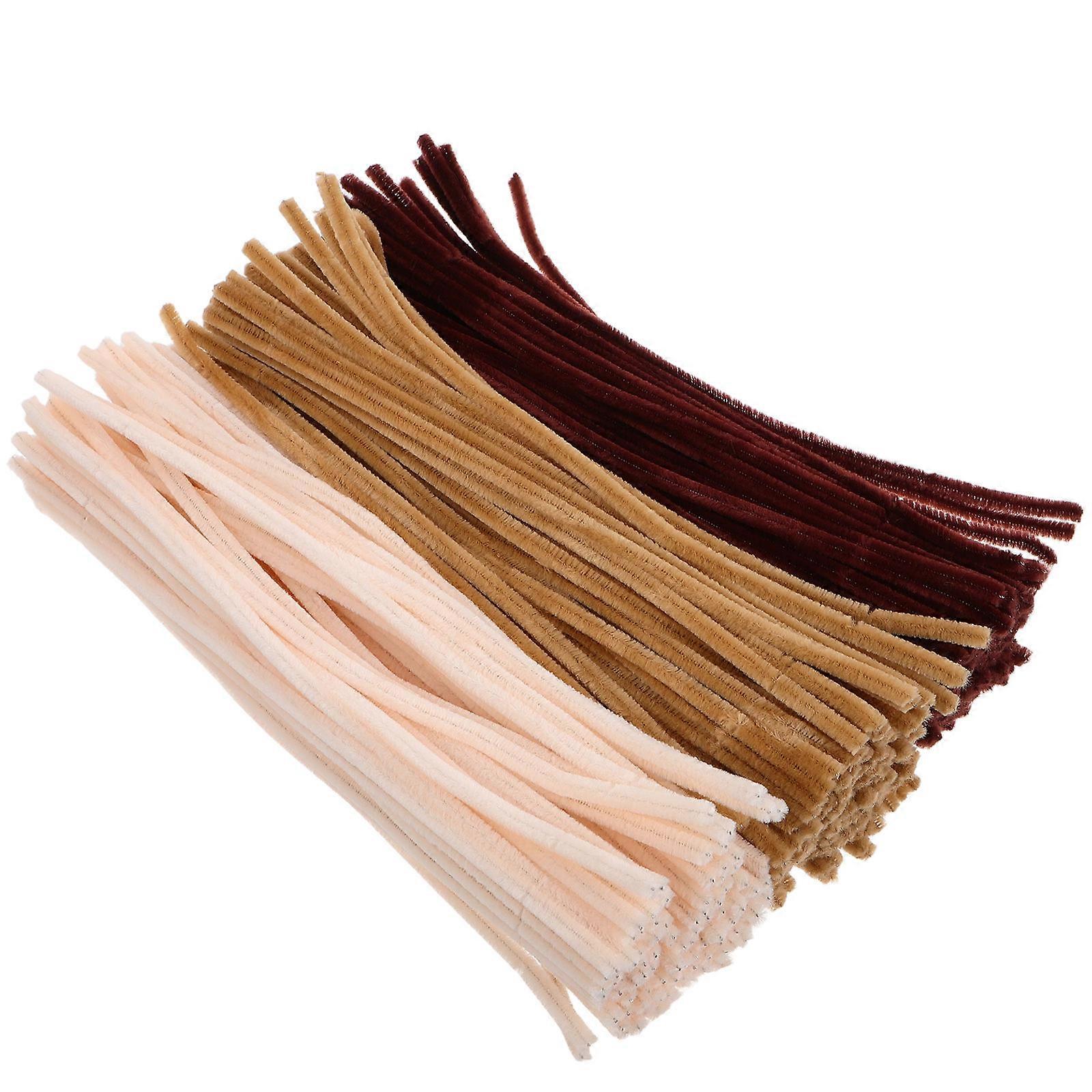 Fluffy Plush Pipe Cleaners for Craft Projects DIY 300Pcs Assorted Colors