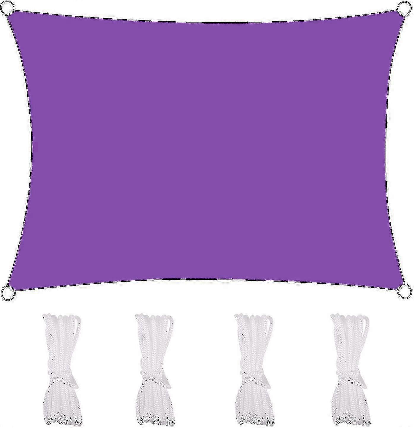 Shade Sail Rectangular Shade Tarpaulin Outdoor Waterproof And Uv Resistant,2*1.8m,black