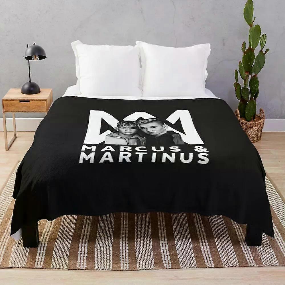 Marcus Martinus Logo-Überwurfdecke, niedliche Karodecken, Sofadecken, Dekorationsdecken