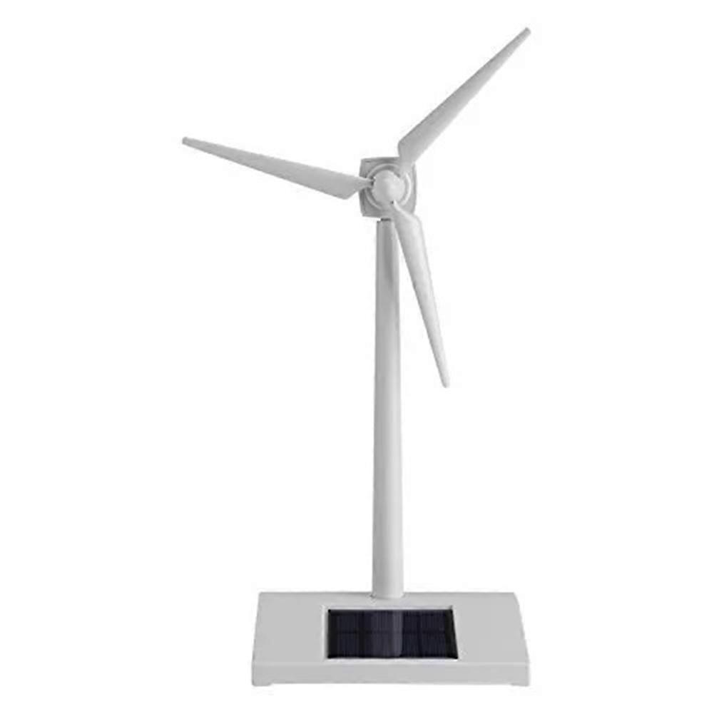 Solar Windmill Powered Wind Mill Model Desktop Decor Craft