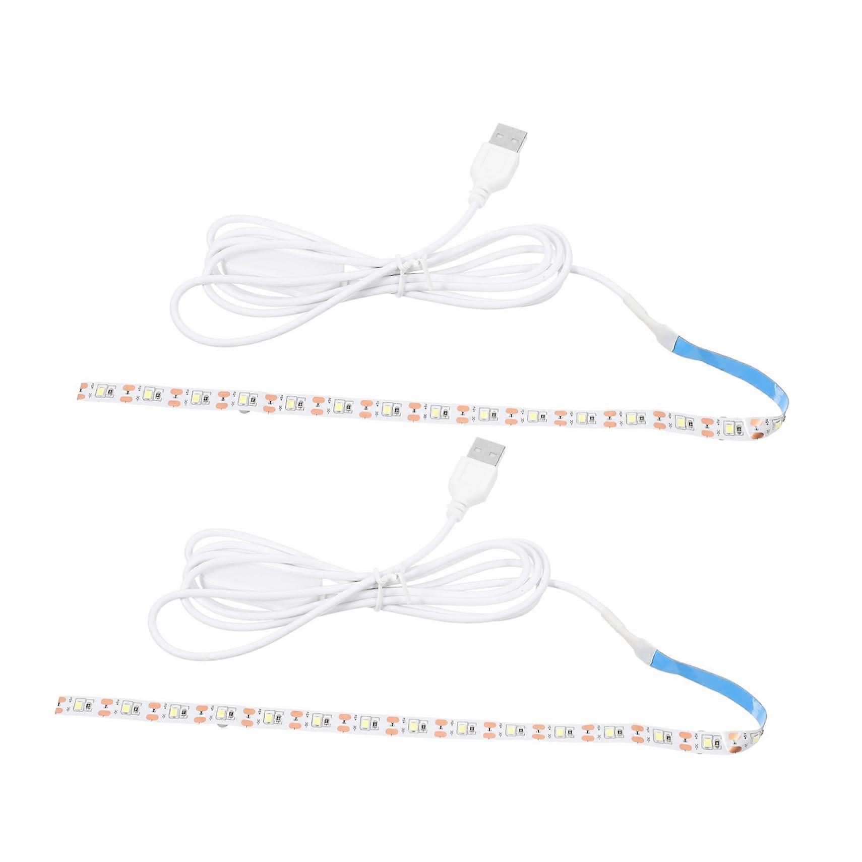 Sewing Machine LED Light Strips USB Powered Dimmable Touch Control Flexible Adhesive 2pcs