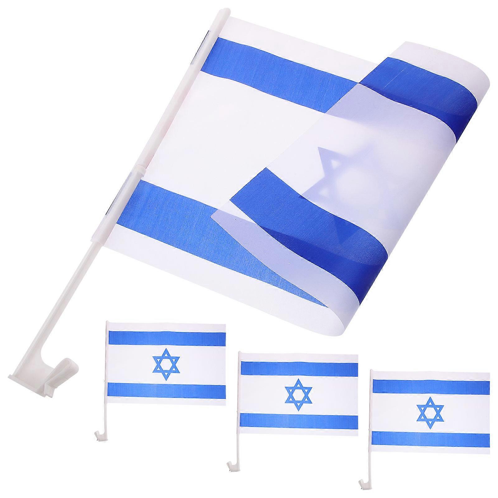 Polyester Flag for Car Window Decor Party Use 16Pcs