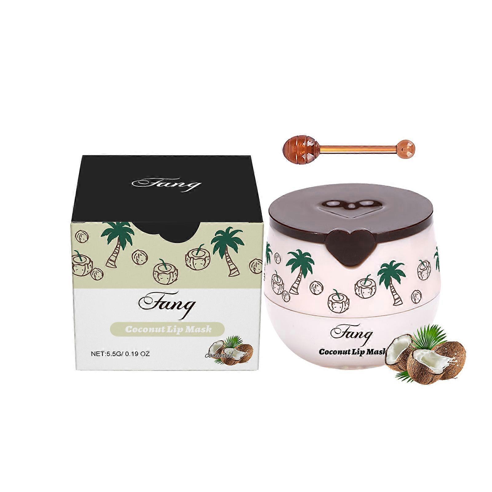 AMZ Coconut Moisturizing And Nourishing Lip Mask Protects The Skin On The Lips, Making Them Soft And Tender. The Lips Are Moisturized Without Stickine