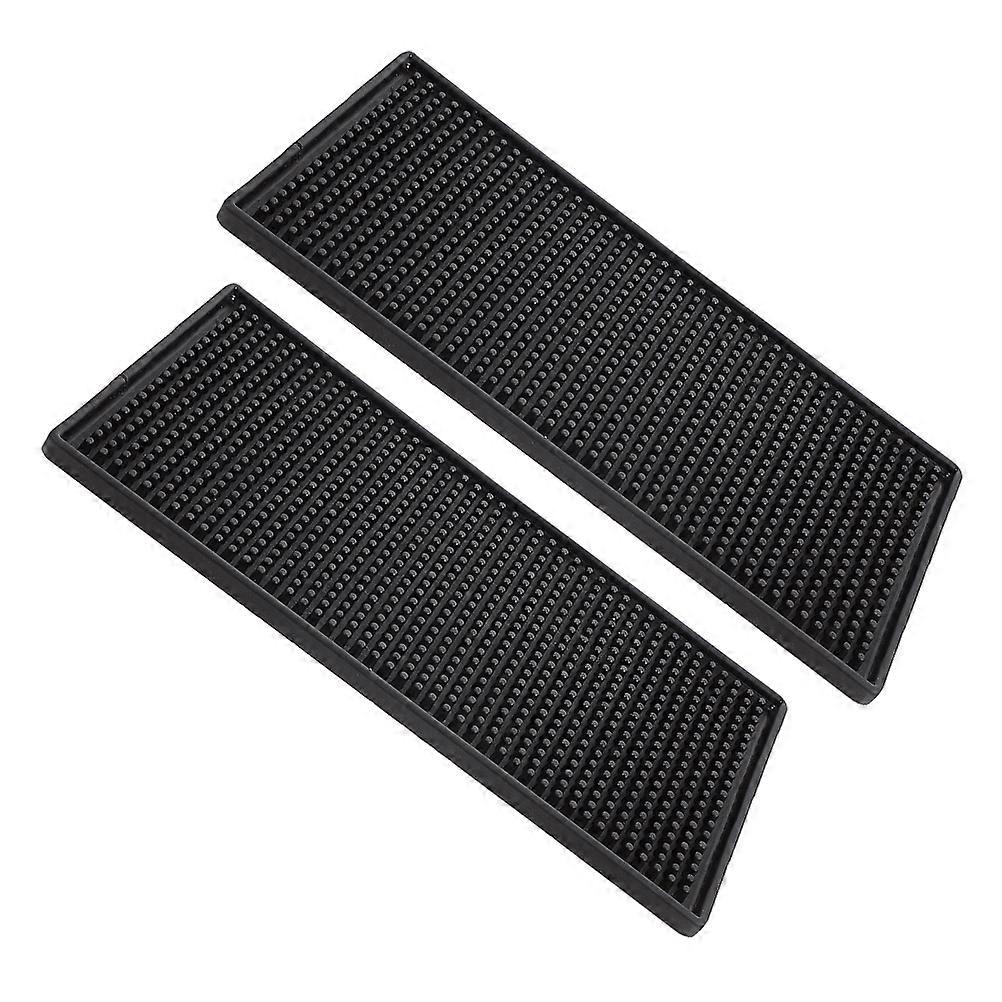 2pcs Coffee Mat Drying Mat Thickened Countertop Mat Bar Accessory Wear Resistant