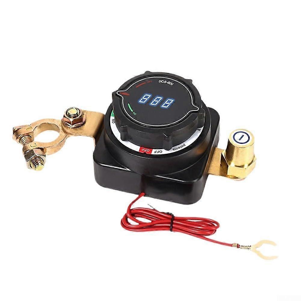 Heavy Duty Battery Cut Off Switch With Voltmeter 300A Rating For RVs And Yachts Safe Power Management