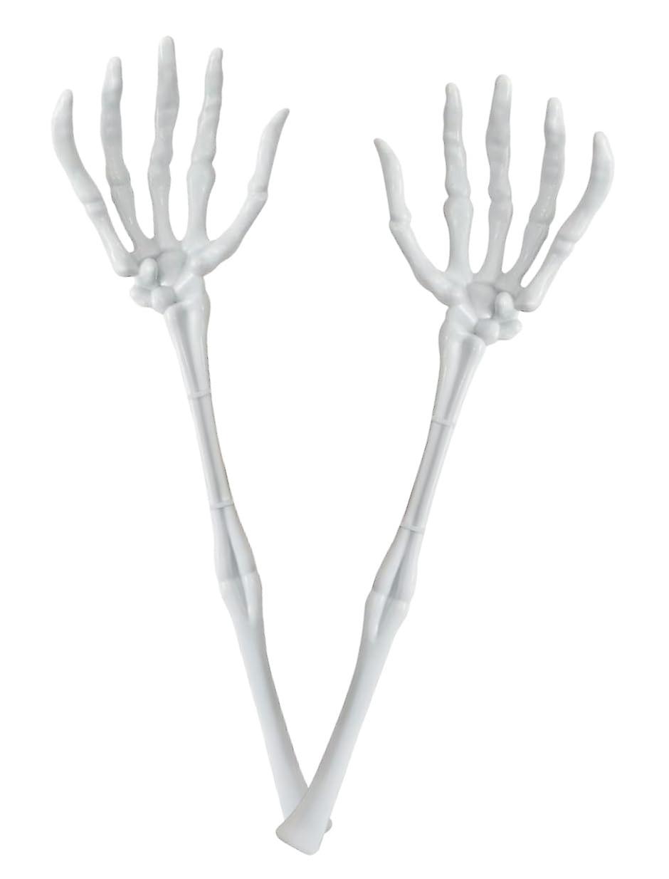 Halloween Skeleton Tongs 13 Inch Durable Reusable LeftRight Hand Pair for Party Snacks and Salad