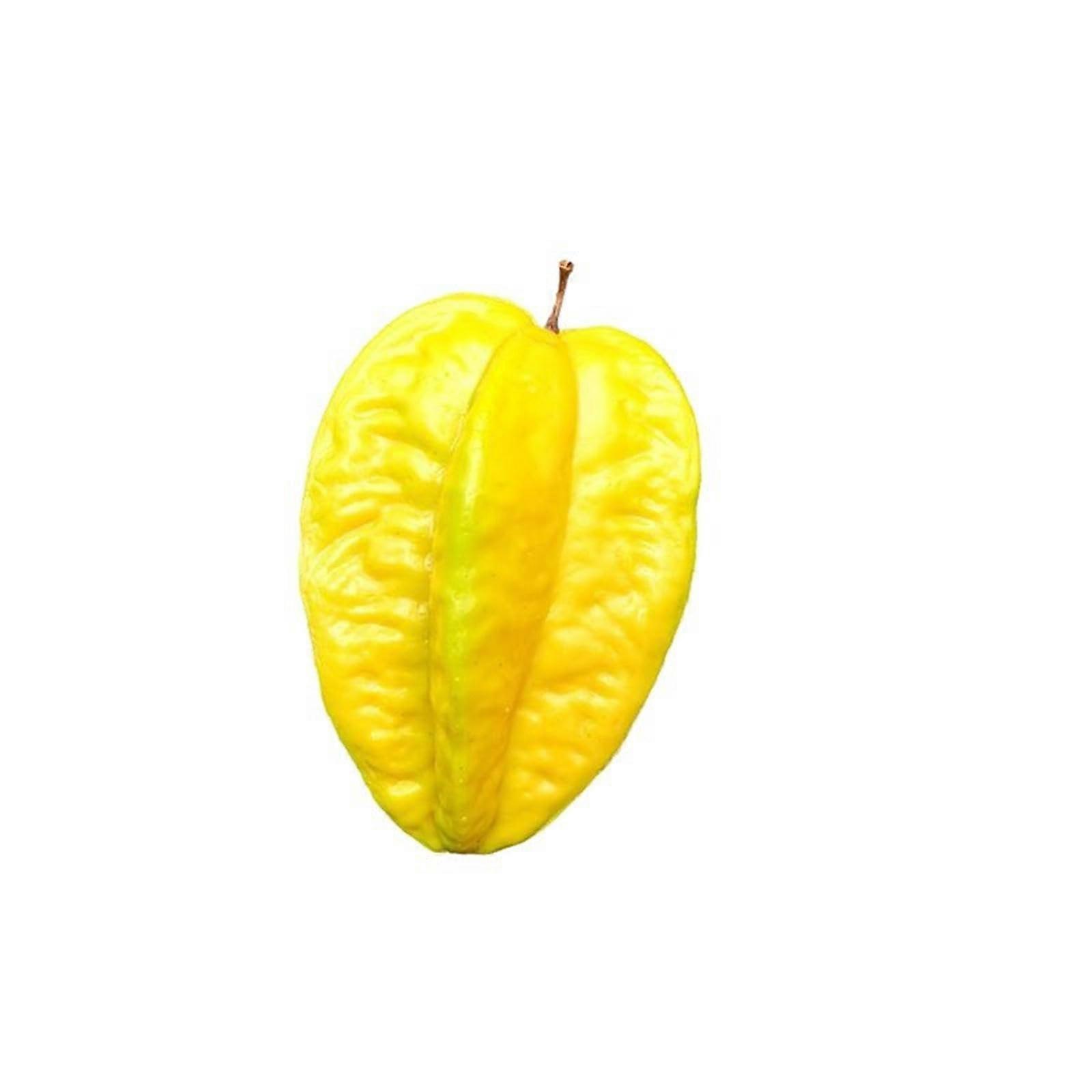 Artificial Fruit Fake Starfruit with Realistic Texture for Home Decor and Photography Props