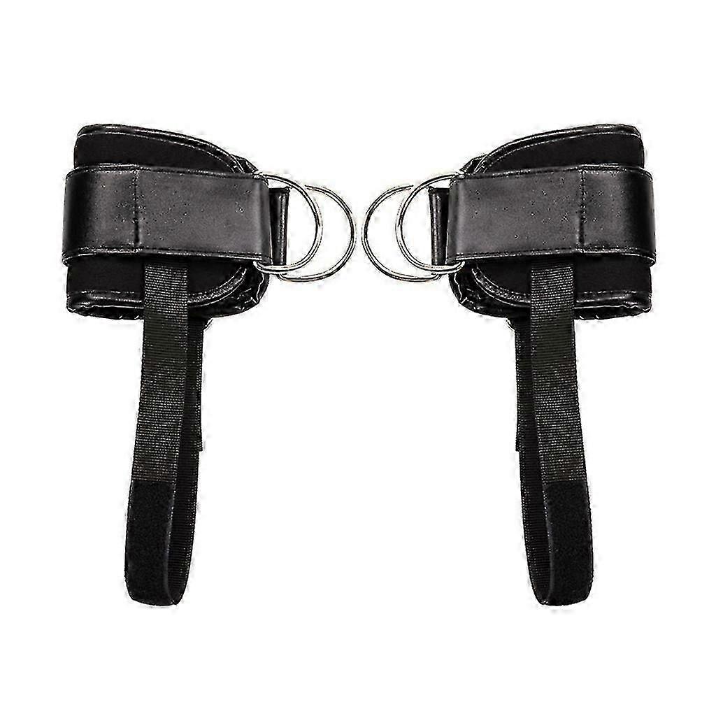 reinforce 3d Rings Padded Ankle Strap For Cable Machine Strong Hook And Loop