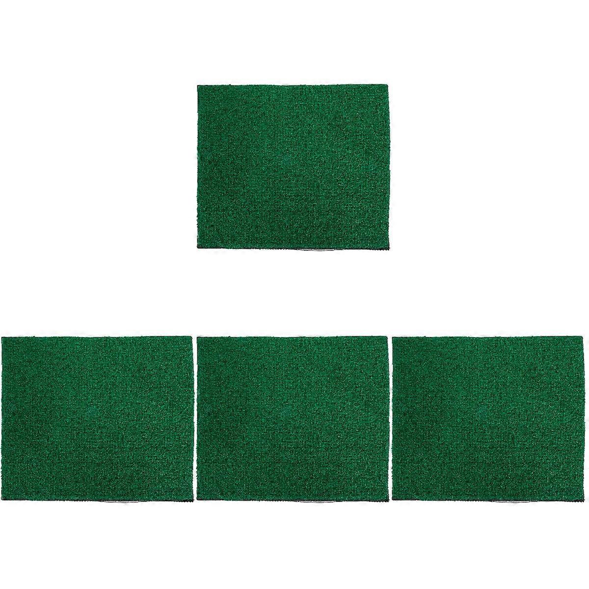 4 Pack Artificial Turf Mat Rugs Turtle Basking Platform Yard Floating Dock Grass