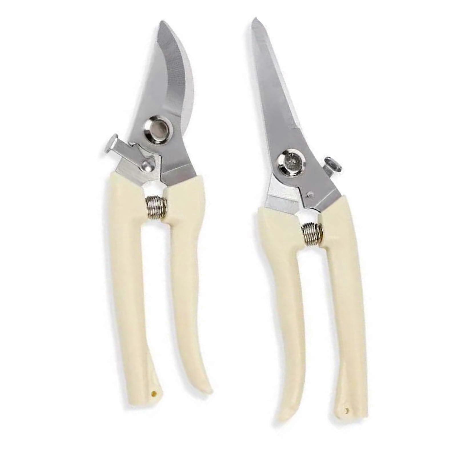 Garden Shears Heavy Duty RustResistant Blades for Fruit Picking and Pruning, 2 Pack