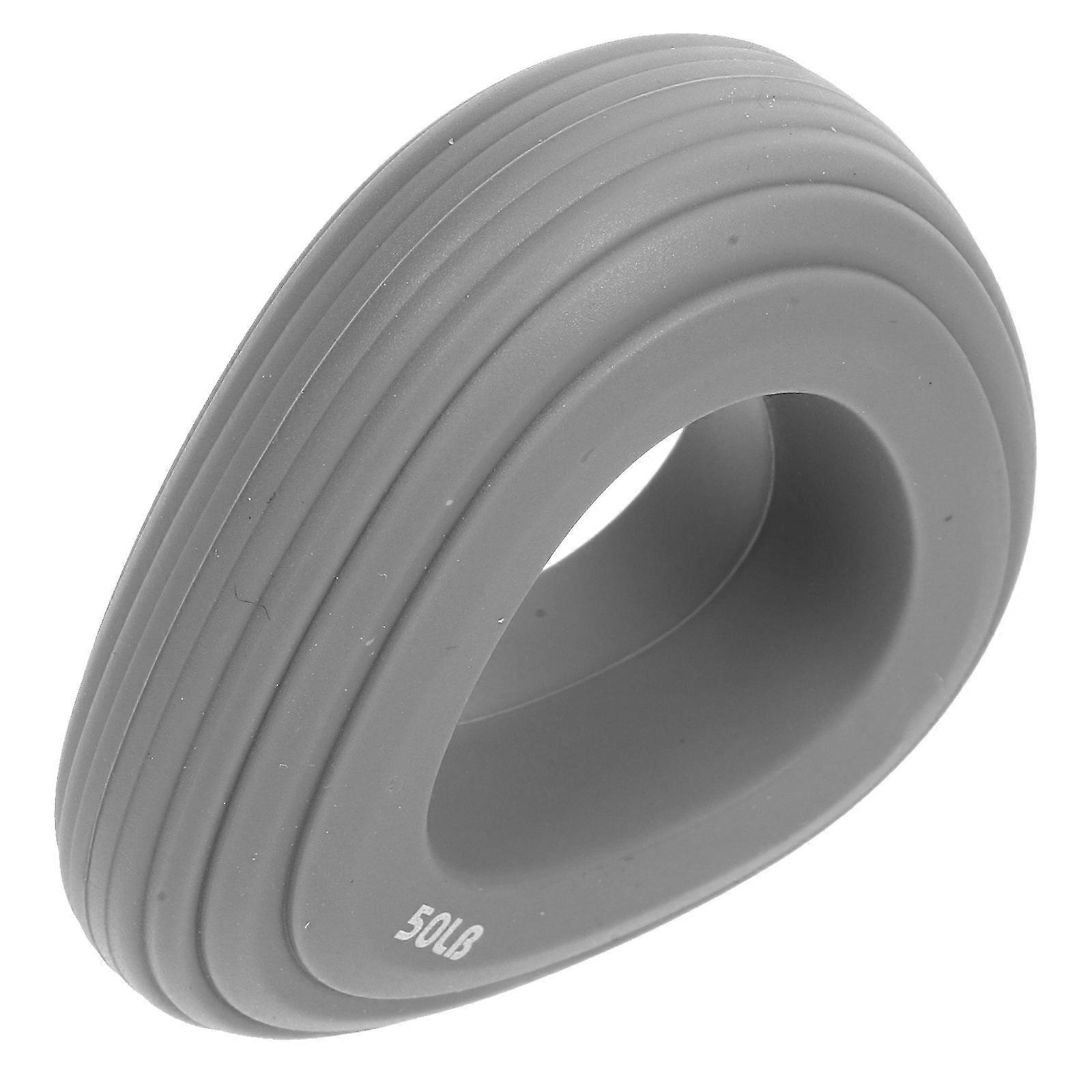 Silicone Hand Grips Strengthener Ring for Exercise Grey Grip