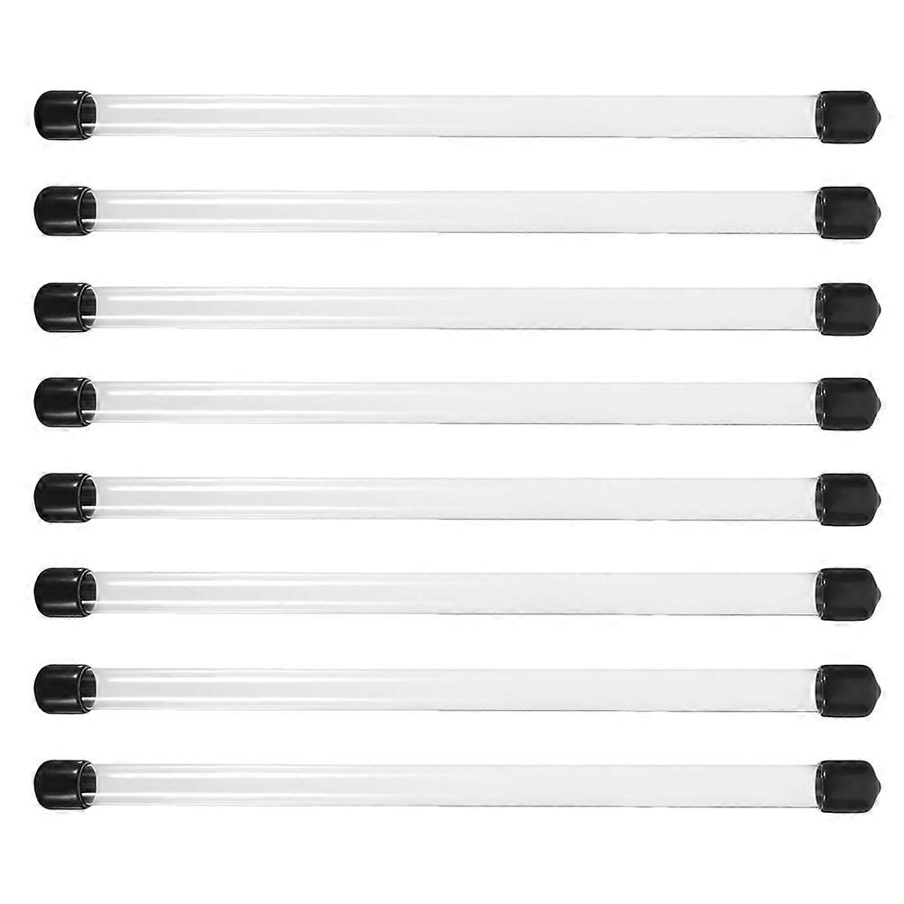 40Pcs Transparent Acrylic Storage Tubes for Storage Plastic Tubes with Cap