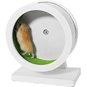 2026 6,0 tums grönt träsnurrhjul för hamster, tyst (grön, liten)
