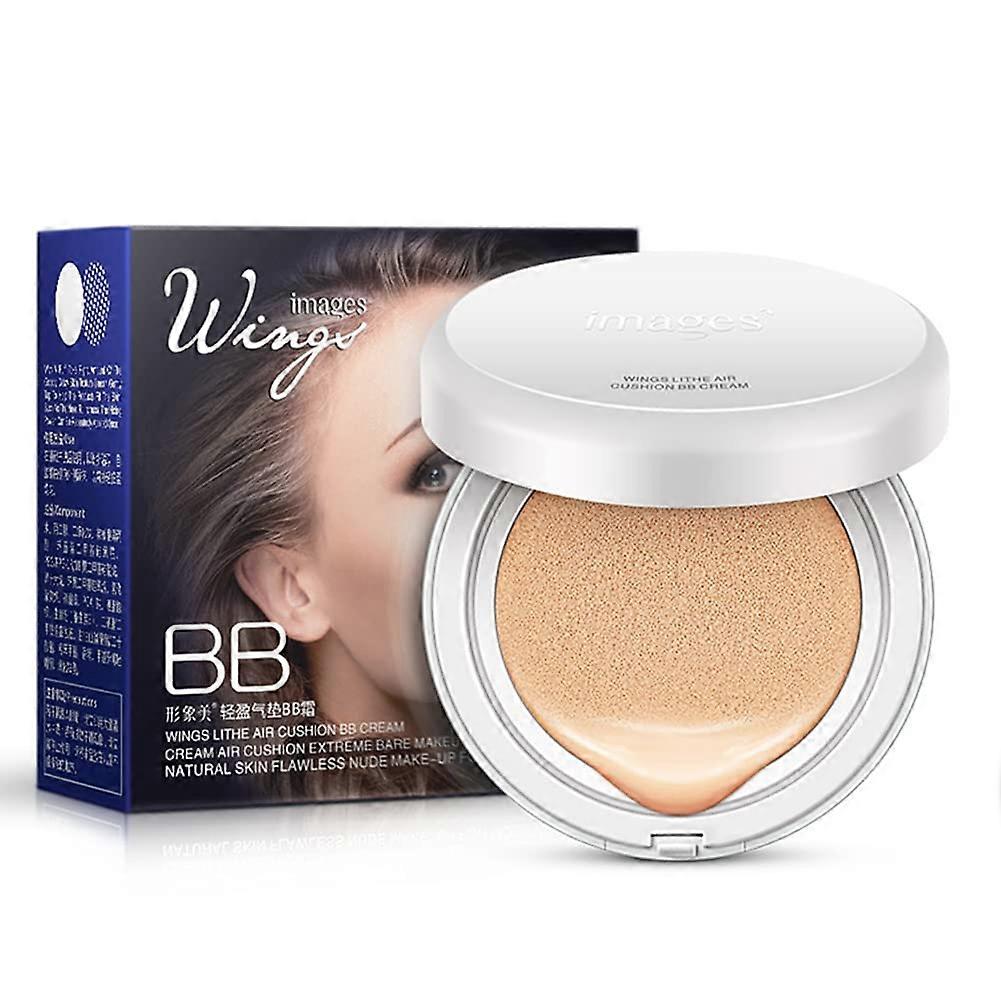 BB Cushion Foundation Compact with Buildable Coverage and Dewy Moisturizing Glow, Natural, 1 Pack