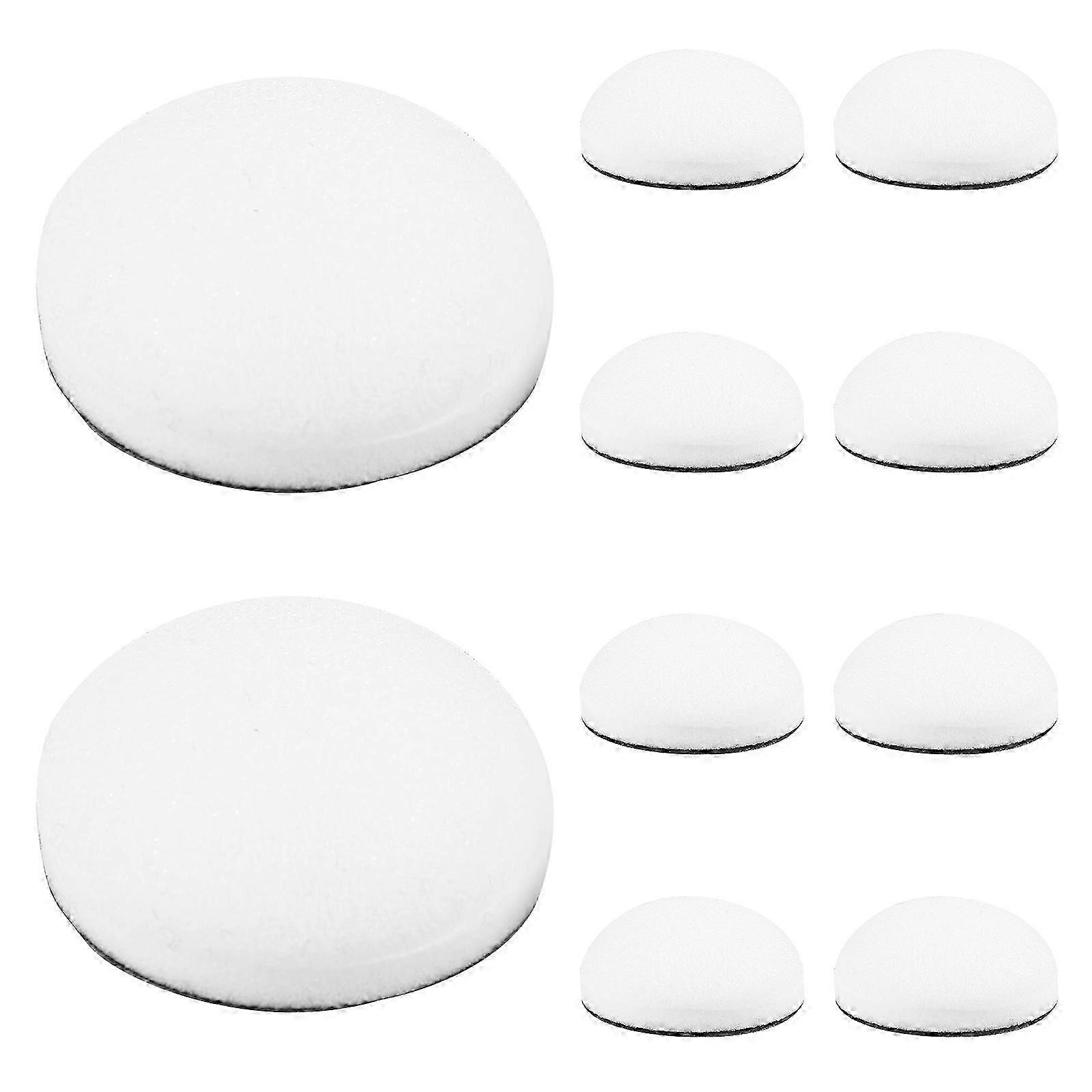 10Pcs Blending Brushes for Card Making Round Foam Sponge Pad White