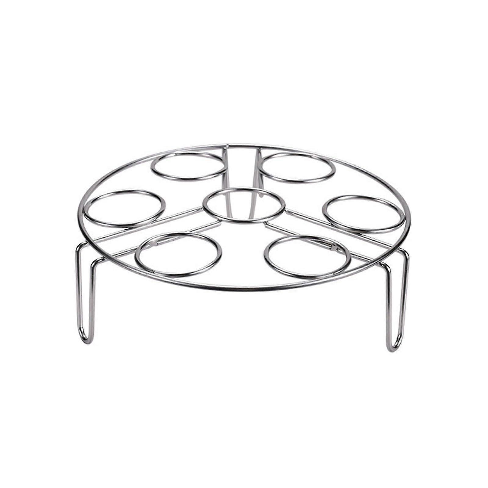 Stainless Steel Egg Steaming Rack MultiPurpose Cooking Trivet Shelf for Kitchen