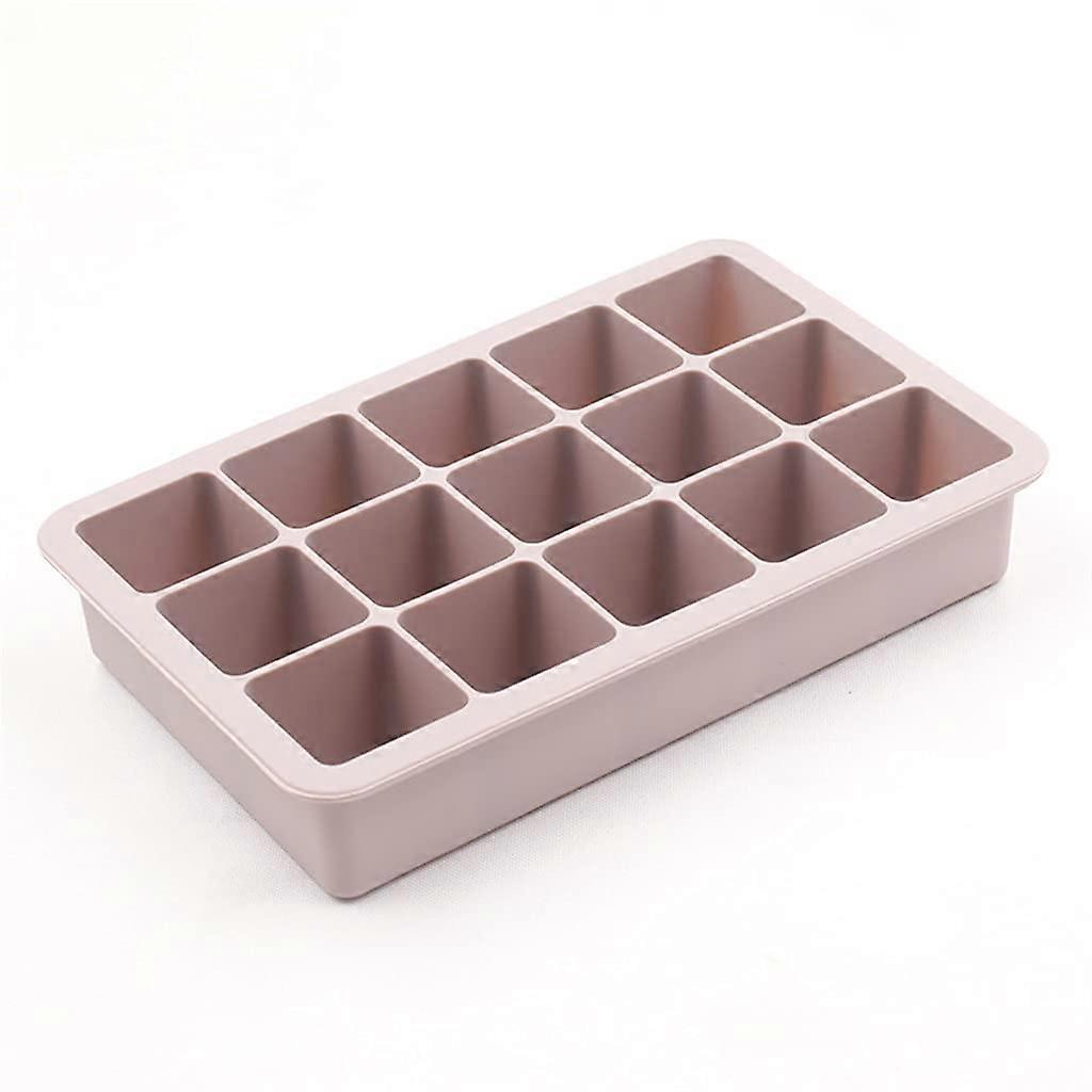 Silicone Ice Cube Maker with Leakproof Design, Large Grid Tray Easy to Clean for Parties