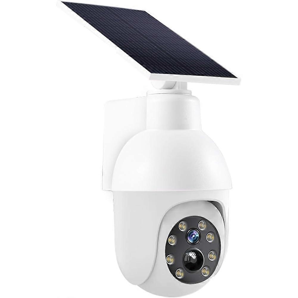 Solar Security Light with Motion Sensor and Realistic Dummy CCTV Camera for Outdoor Deterrence