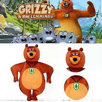 Grizzy And The Lemmings Plush Toy 28cm Bear Soft Stuffed Doll Pillow Kid Gift
