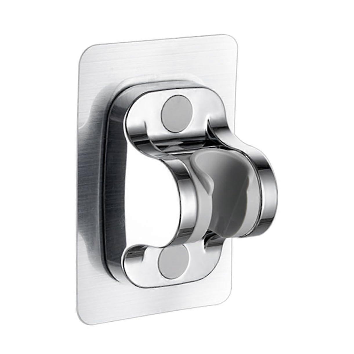 Adjustable Shower Head Holder Wall Mount No Drilling Universal Bracket for Handheld Bathroom Use